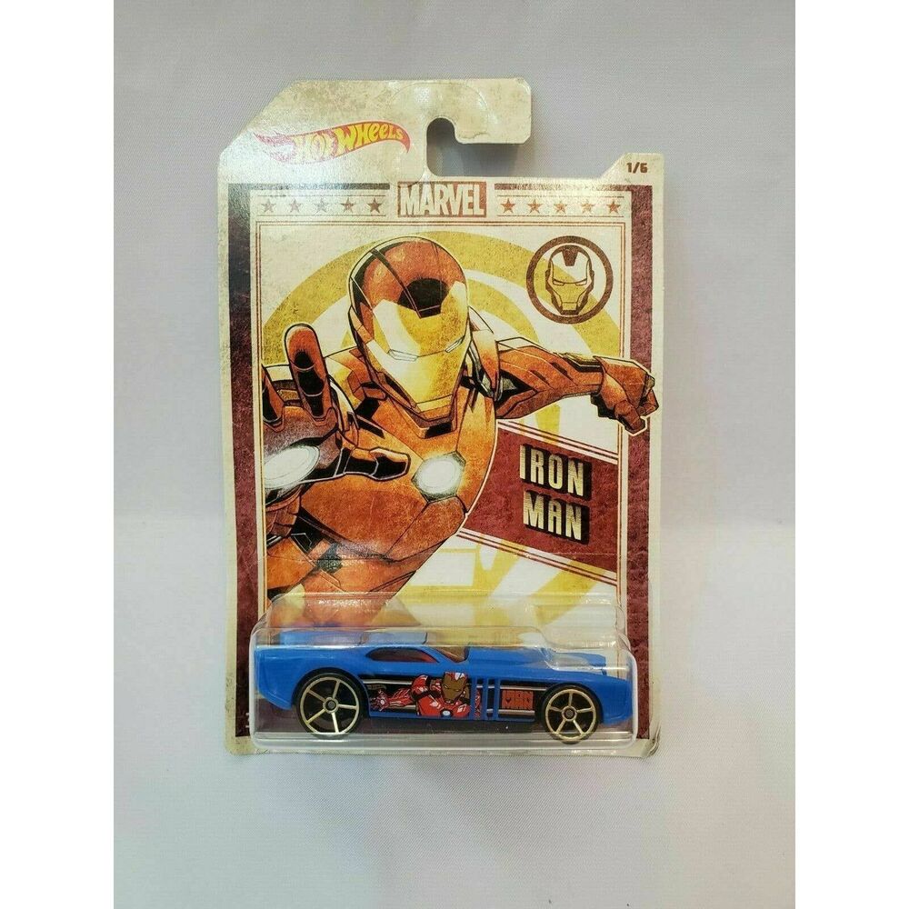 2019 Hot Wheels Marvel Series, Iron Man 1/6